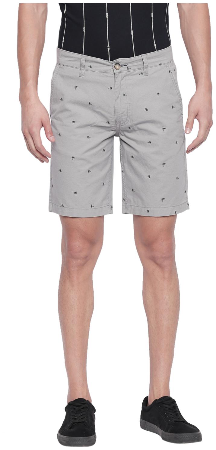 

Urban Ranger by Pantaloons Men Grey Slim Fit Regular Shorts
