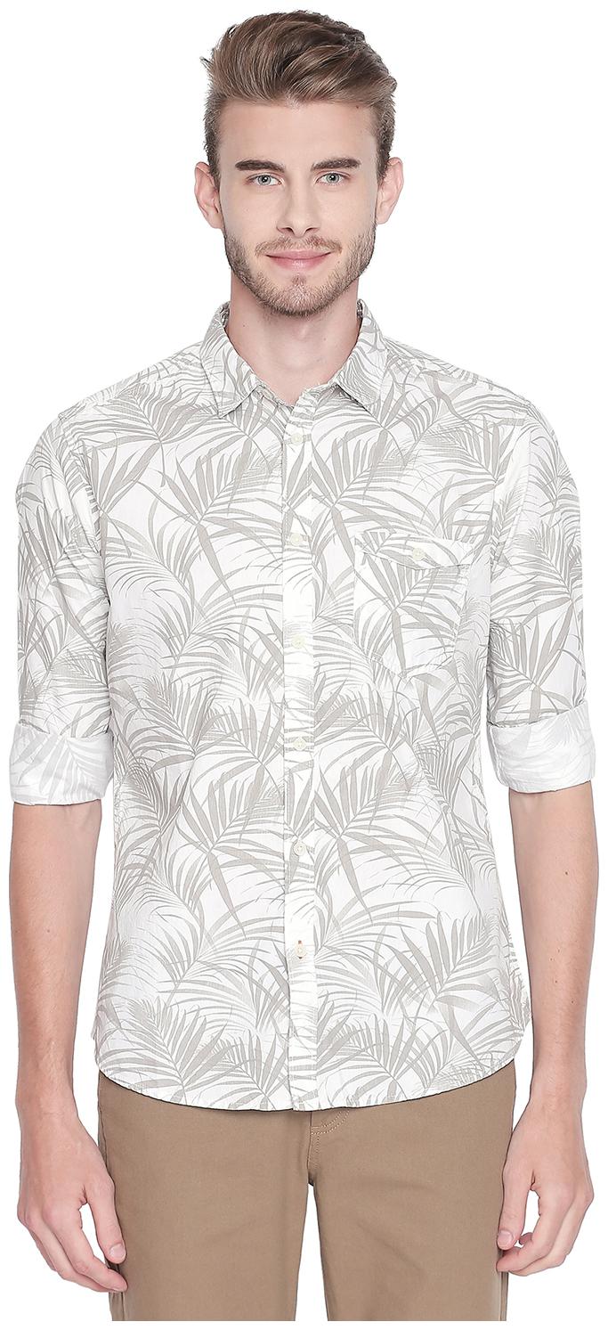 

Urban Ranger by Pantaloons Men White Printed Slim Fit Casual Shirt