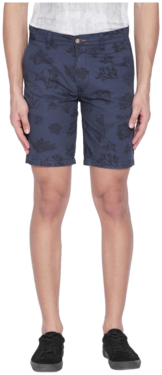 

Urban Ranger by Pantaloons Men Blue Slim Fit Regular Shorts