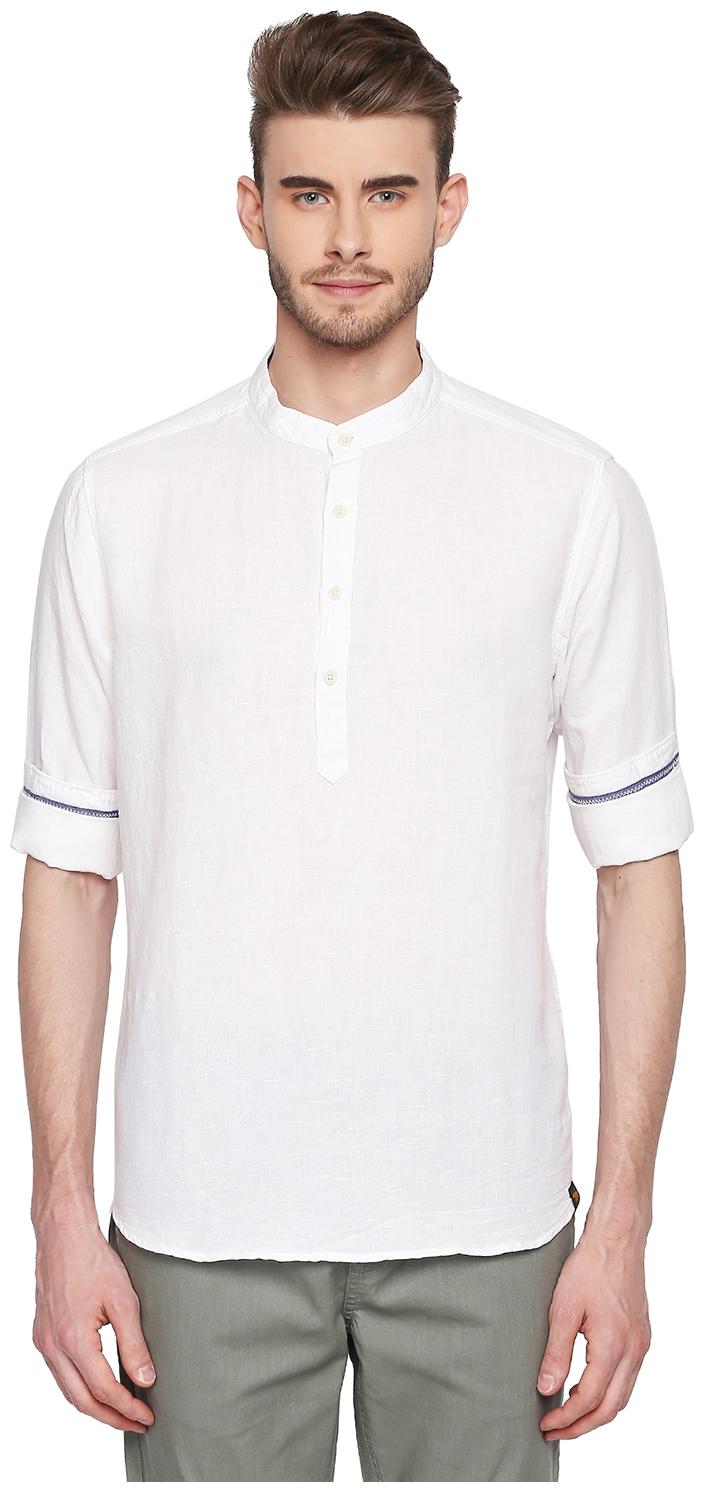 

Urban Ranger by Pantaloons Men White Solid Slim Fit Casual Shirt