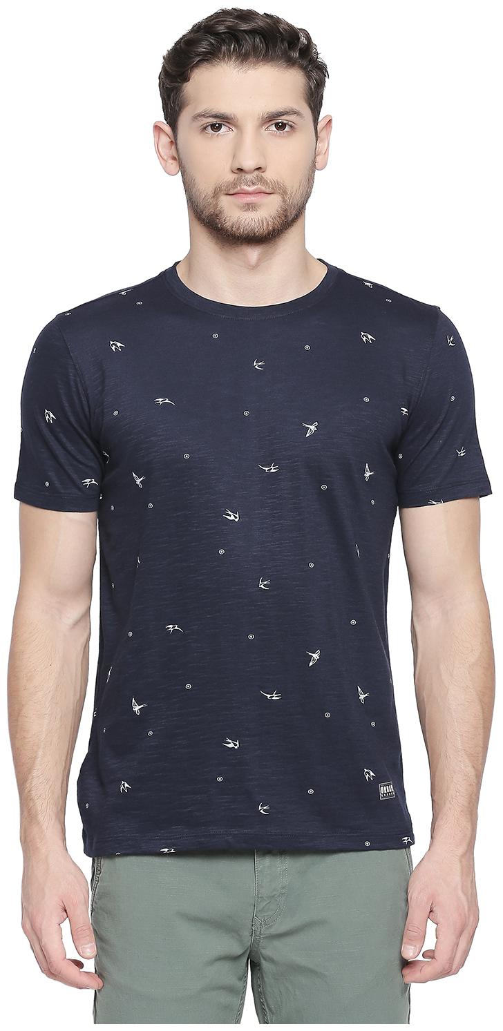 

Urban Ranger by Pantaloons Men Blue Regular fit Cotton Round neck T-Shirt - Pack Of 1