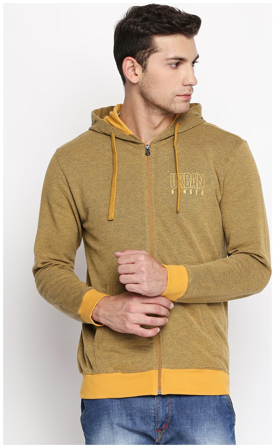 

Urban Ranger by Pantaloons Men Yellow Hooded Sweatshirt