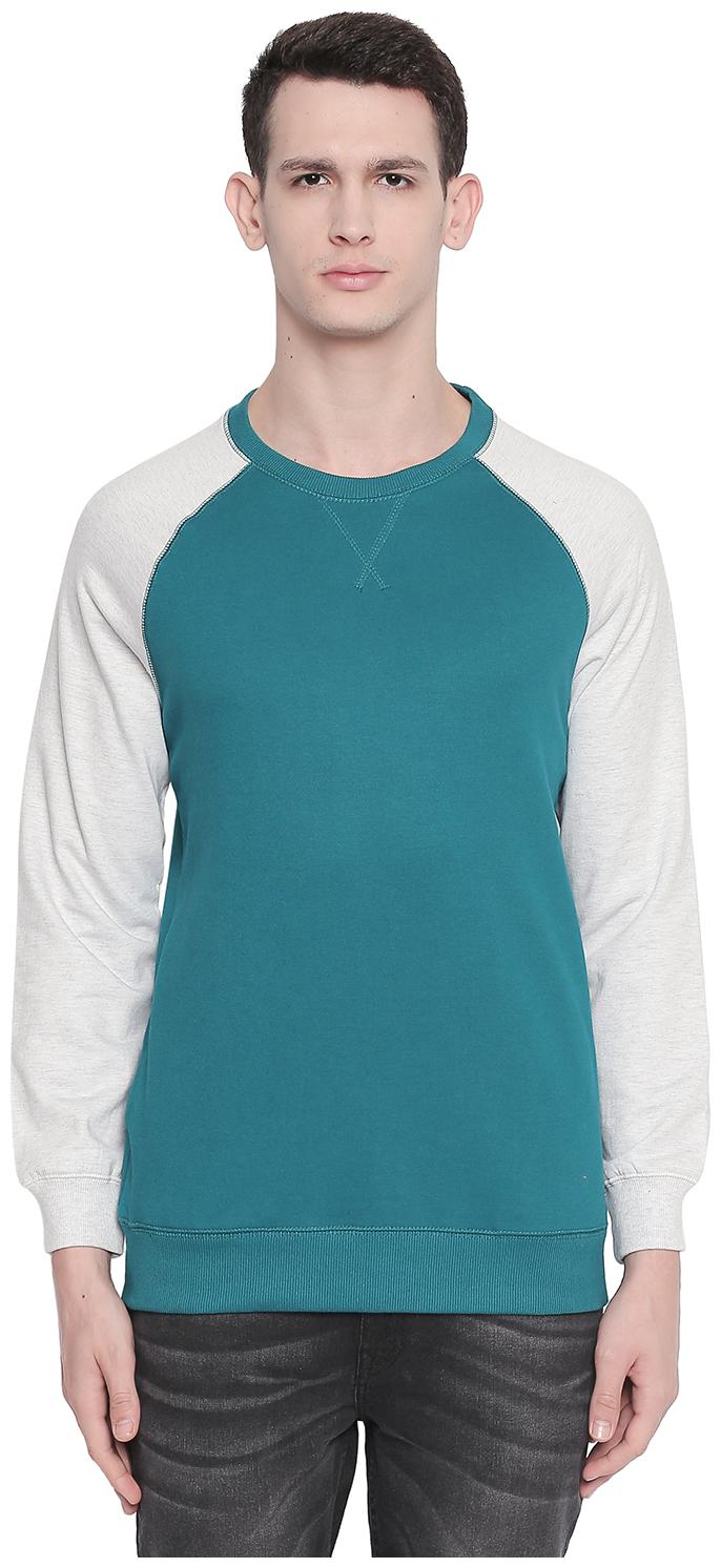 

Urban Ranger by Pantaloons Cotton Solid Men Green Sweatshirt