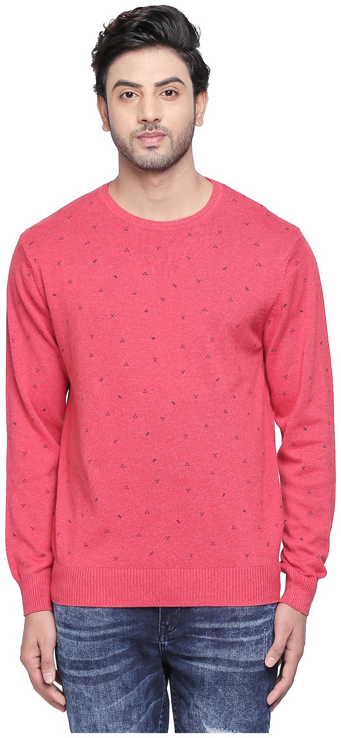 

Urban Ranger by Pantaloons Cotton Men Pink Pullover