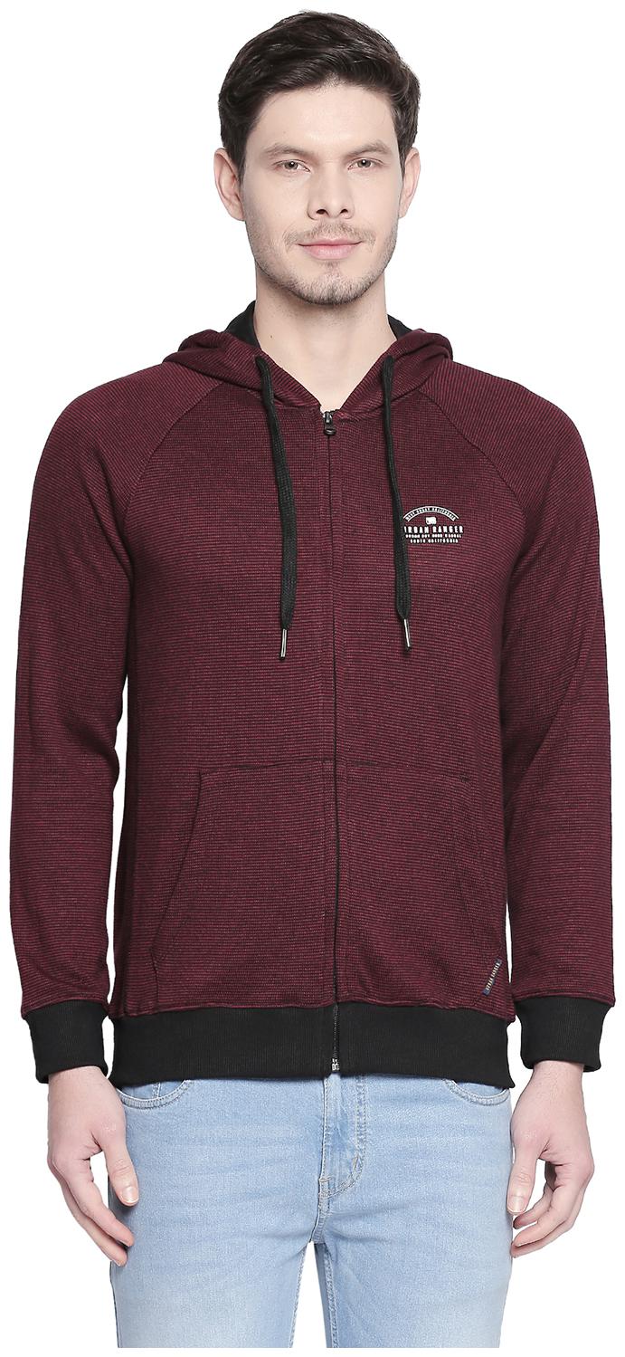 

Urban Ranger by Pantaloons Cotton Printed Men Red Sweatshirt