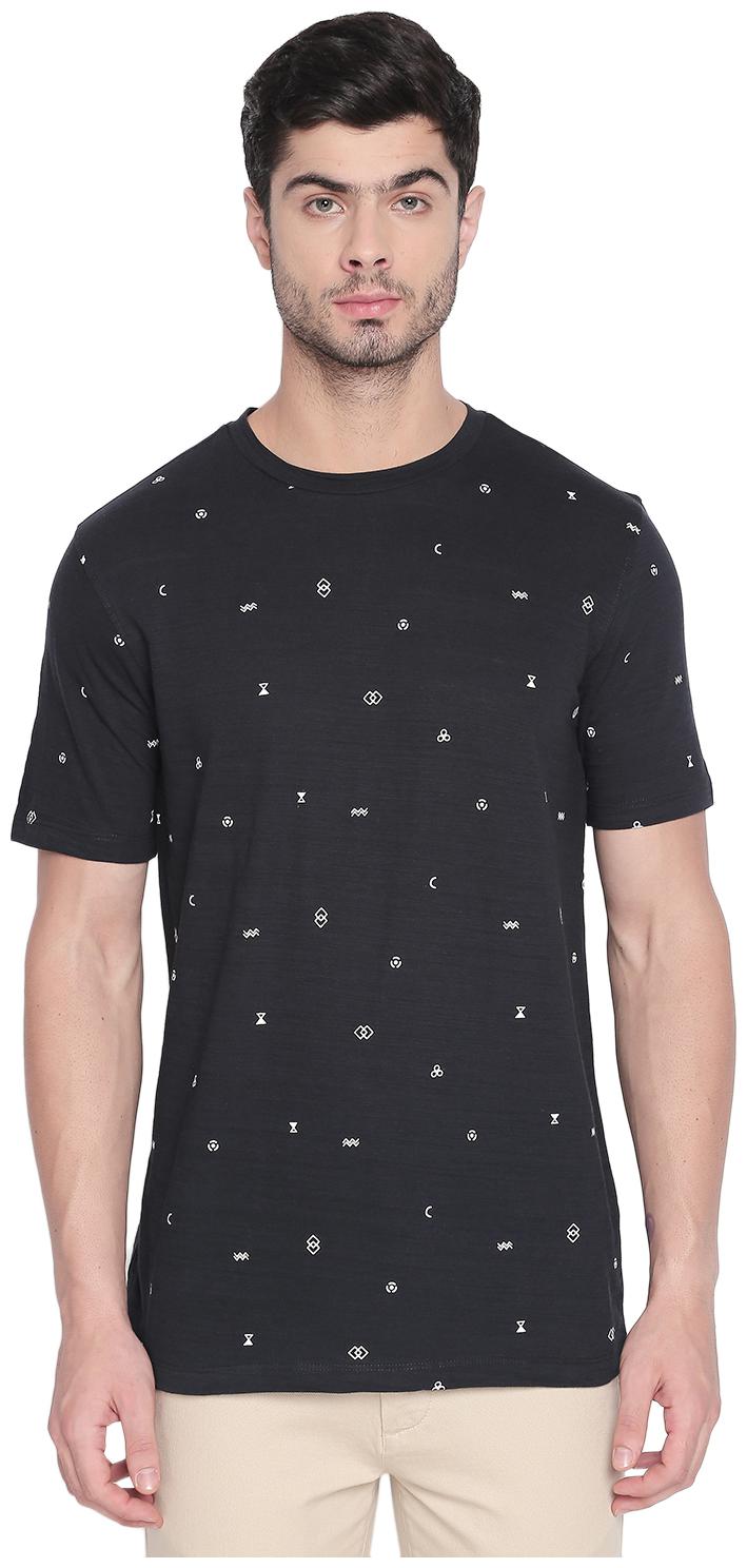 

Urban Ranger by Pantaloons Men Navy blue Slim fit Cotton Round neck T-Shirt - Pack Of 1