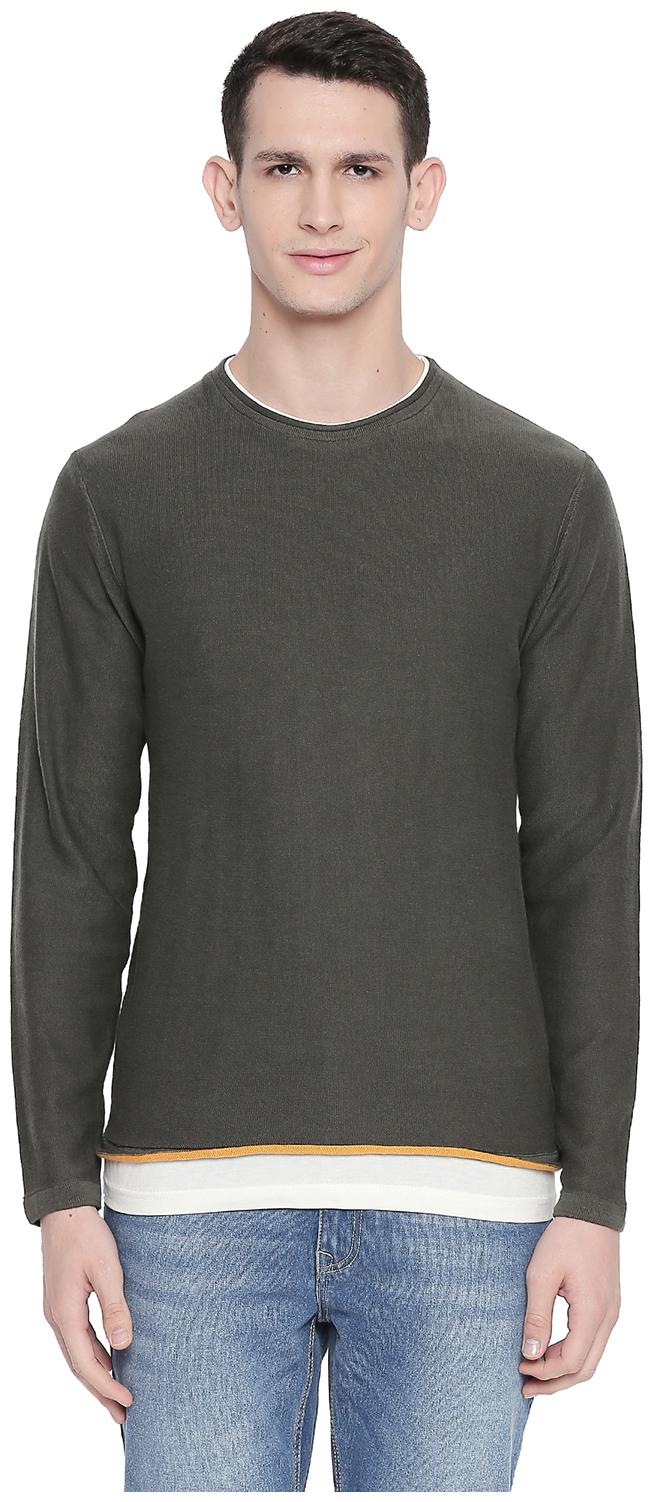 

Urban Ranger by Pantaloons Men Green Round neck Pullover
