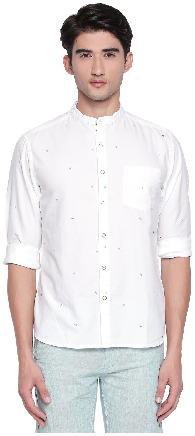 

Urban Ranger by Pantaloons Men White Printed Slim Fit Casual Shirt