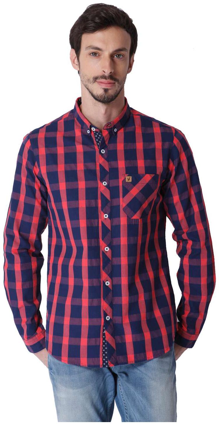 

URBAN SCOTTISH Men Multi Plaid Slim Fit Casual Shirt
