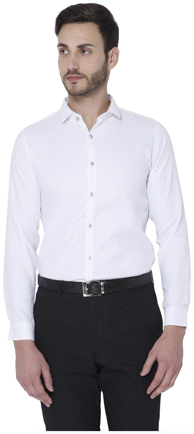 

URBAN SCOTTISH Men Slim fit Formal Shirt - White