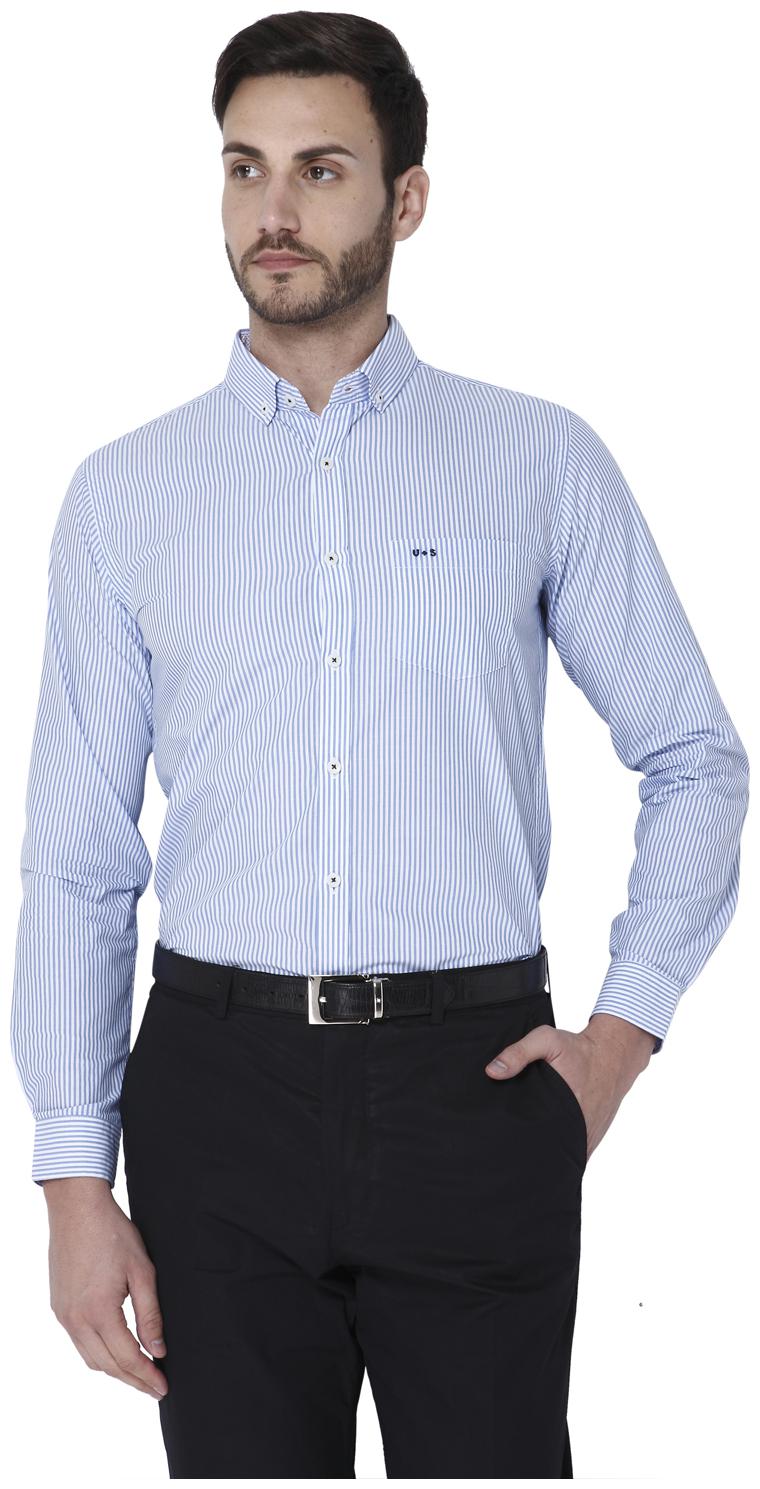 

URBAN SCOTTISH Men Super slim fit Formal Shirt - Blue