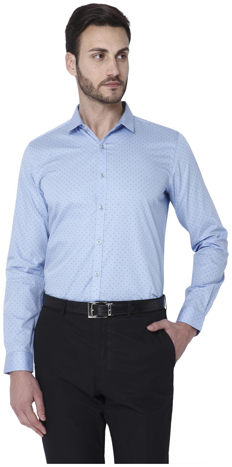 

URBAN SCOTTISH Men Super slim fit Formal Shirt - Blue