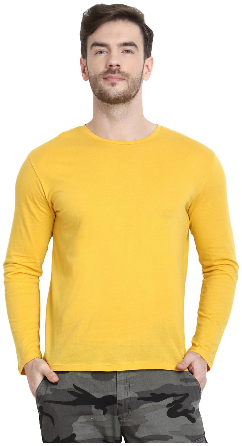 

URBAN VIEW Men Yellow Regular fit Cotton Round neck T-Shirt - Pack Of 1