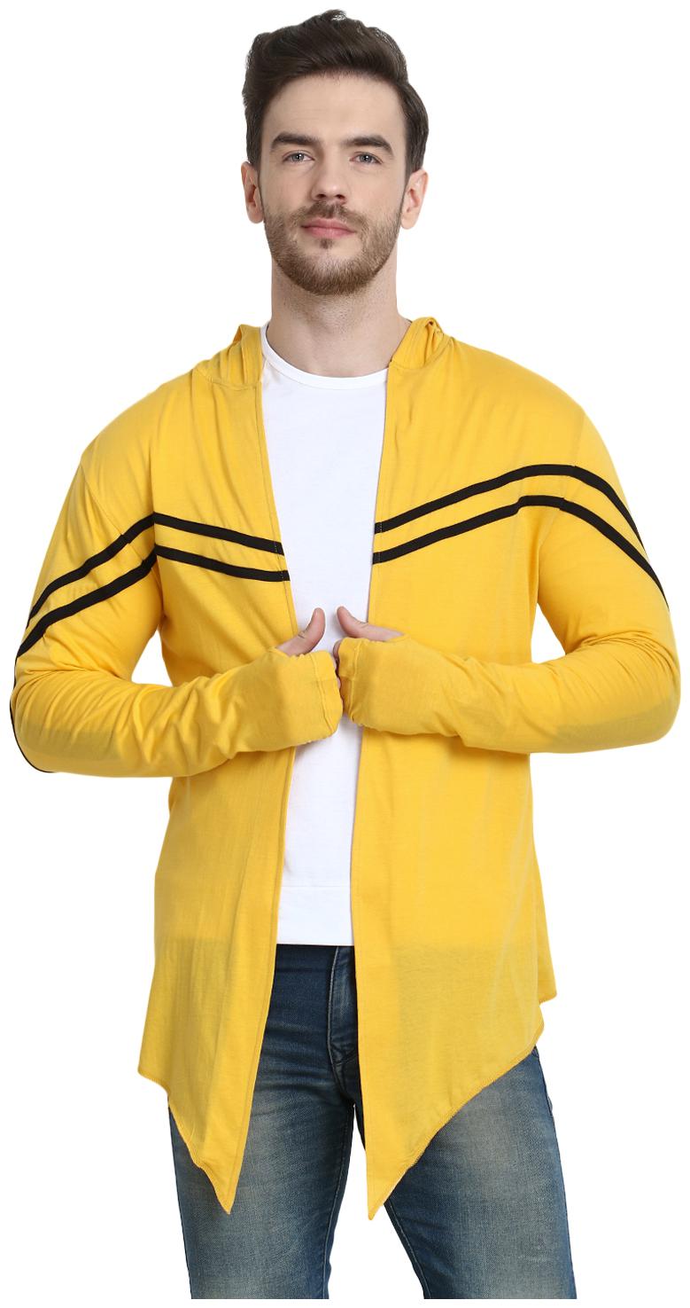 

URBAN VIEW Men Yellow Solid Shrug
