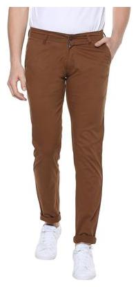 

Urbano Fashion Men Brown Solid Slim fit Chinos