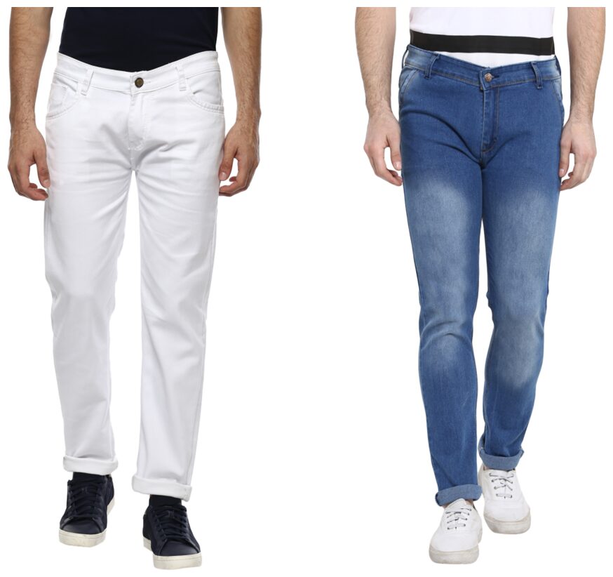 

Urbano Fashion Men Grey Slim Fit Jeans