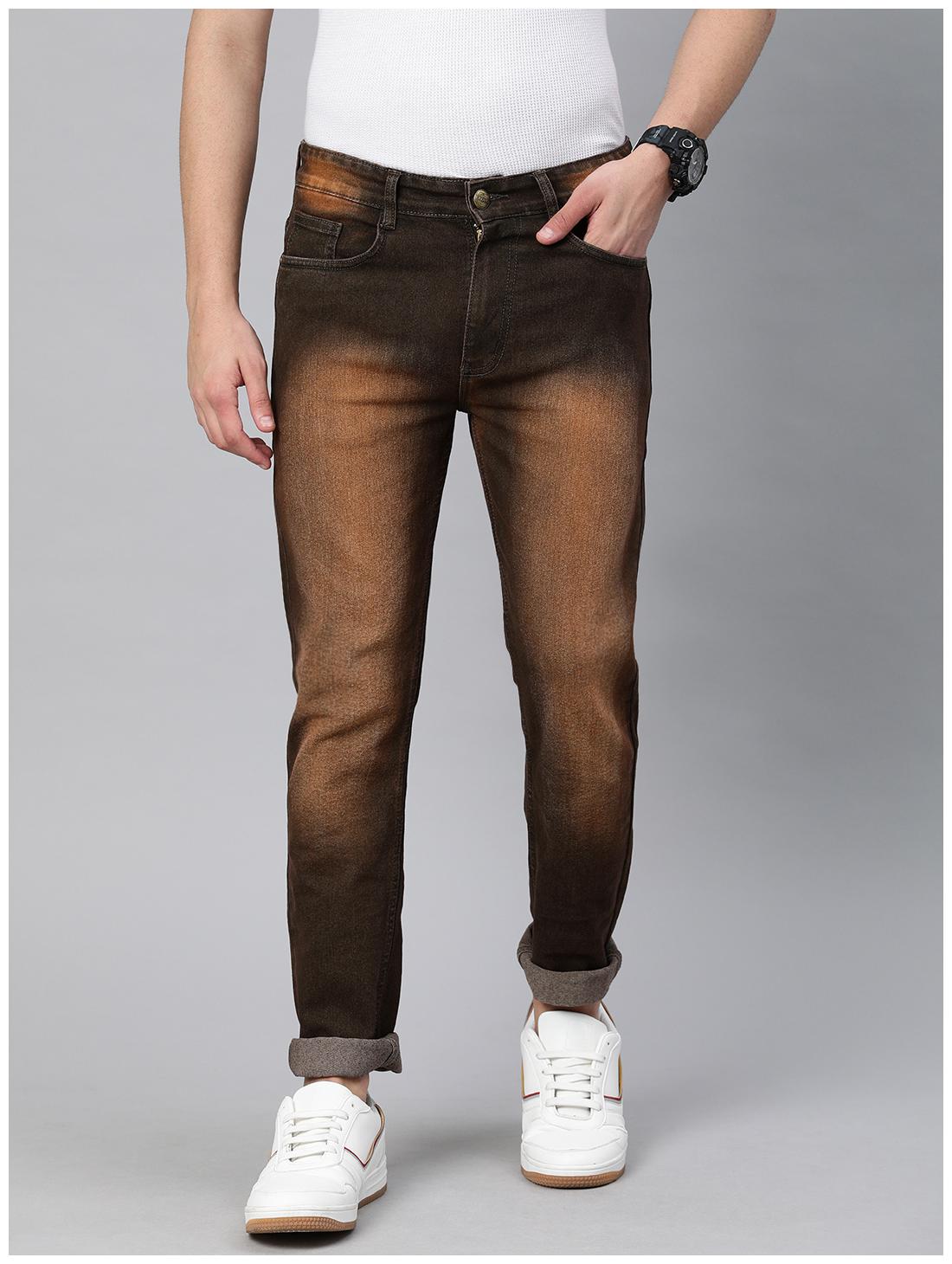 

Urbano Fashion Men Brown Slim Fit Jeans