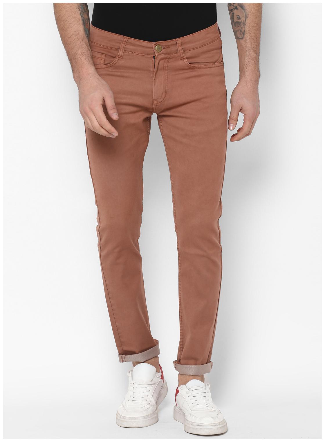 

Urbano Fashion Men Brown Slim Fit Jeans