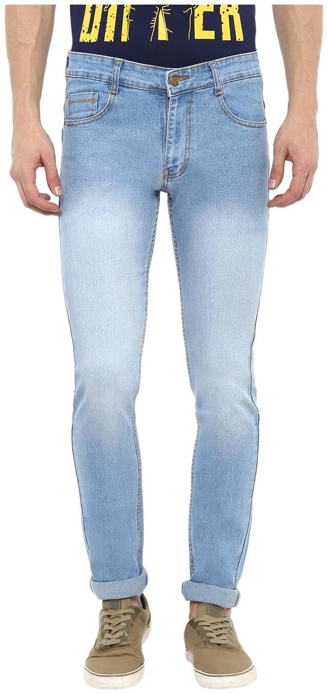 Urbano Fashion Men Blue Slim Fit Jeans