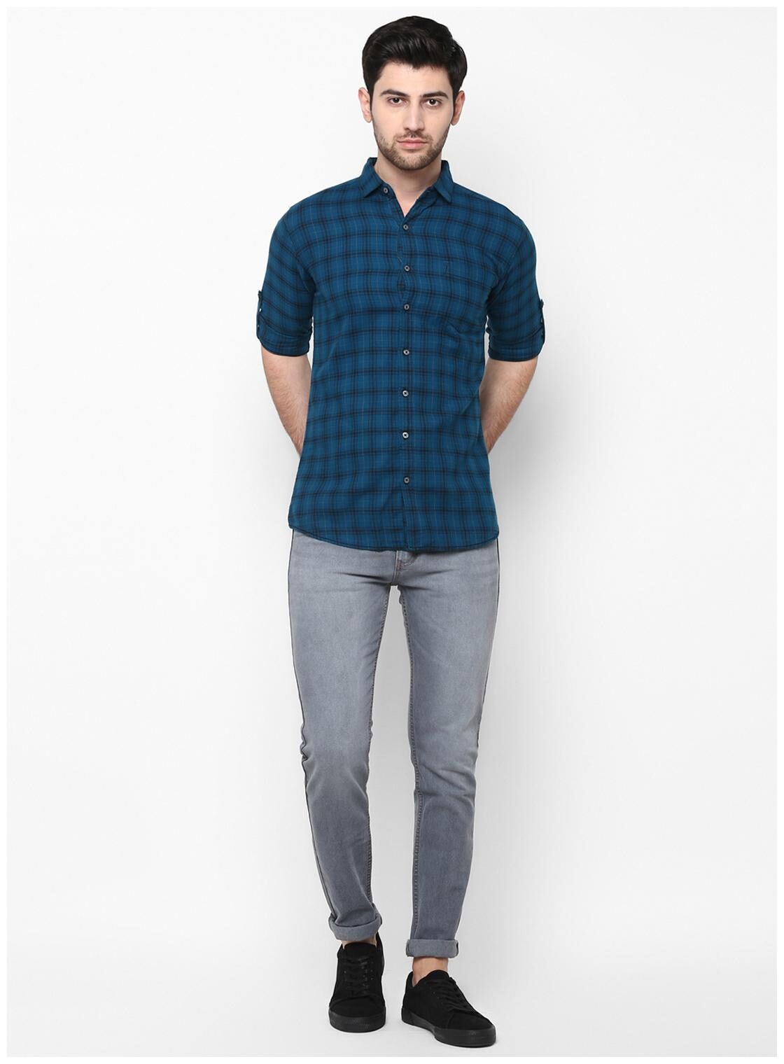 

Urbano Fashion Men Grey Slim Fit Jeans