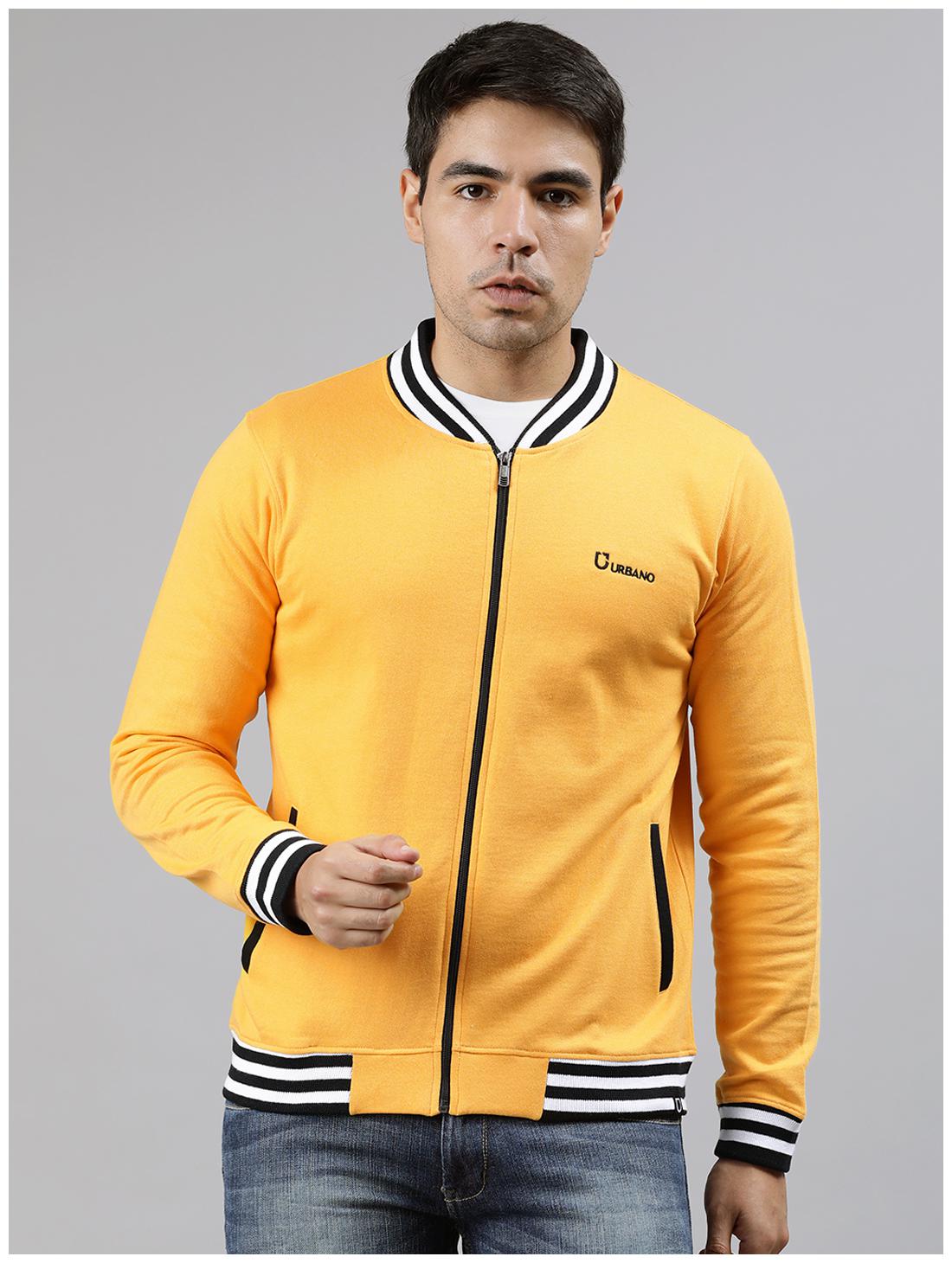

Urbano Fashion Men Yellow Solid Sports jacket