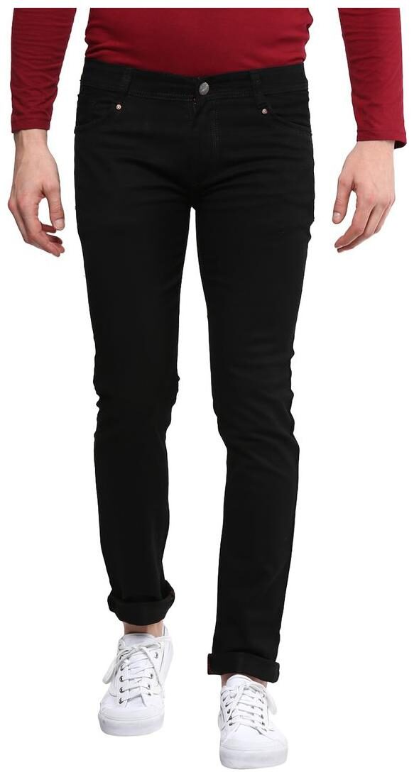 

Urbano Fashion Men Black Skinny Fit Jeans
