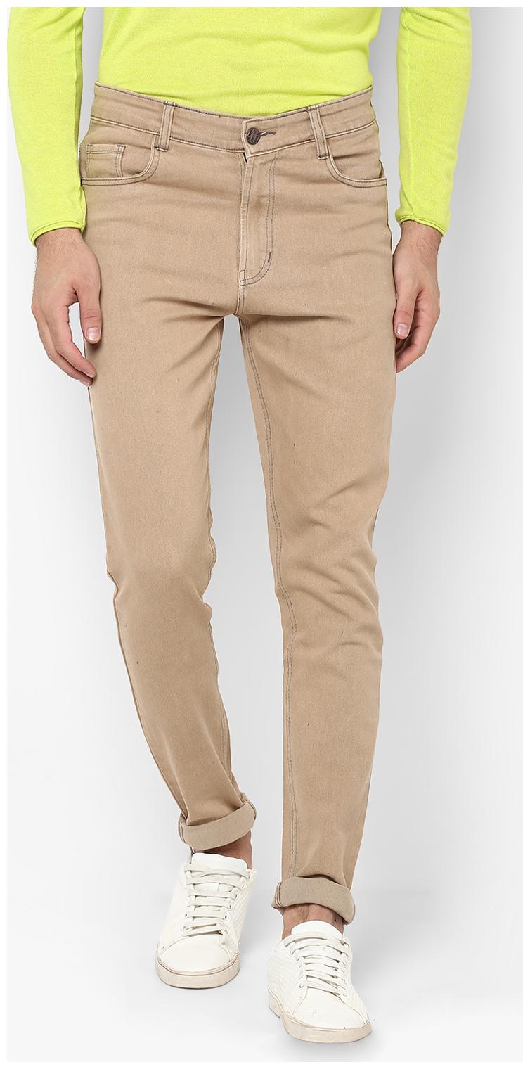 

Urbano Fashion Men Beige Slim Fit Jeans