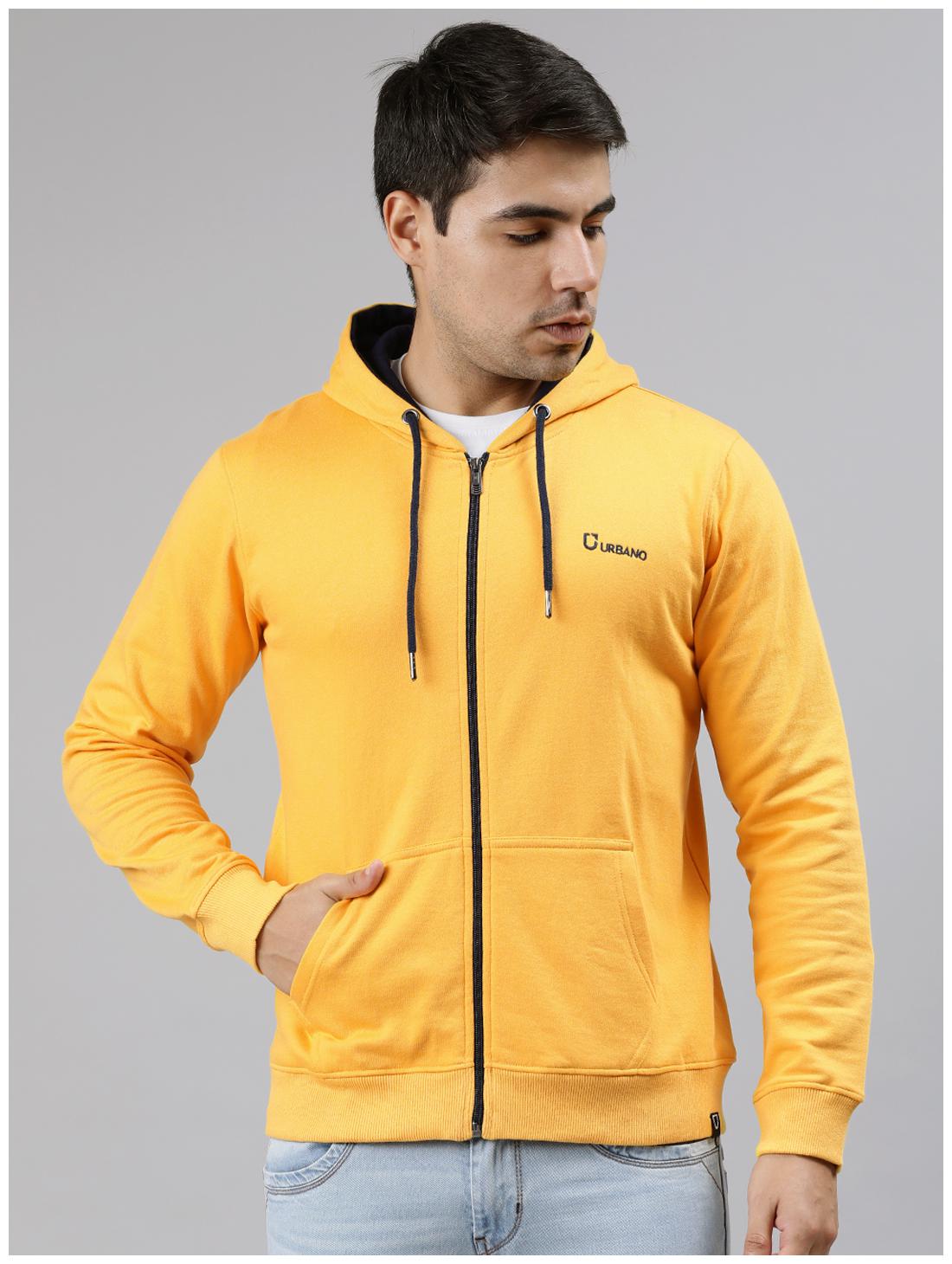

Urbano Fashion Men Yellow Solid Sports jacket