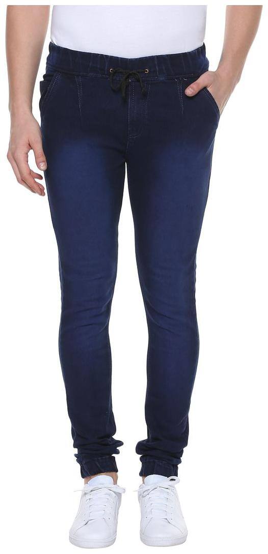Urbano Fashion Men Navy Blue Jogger Jeans