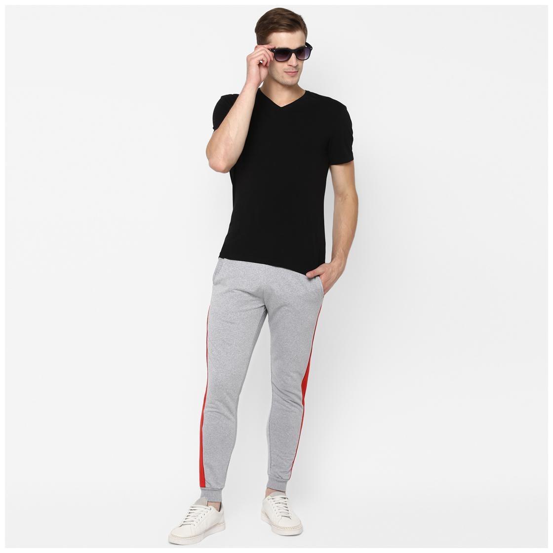 

Urbano Fashion Cotton Lightweight Men Grey Joggers