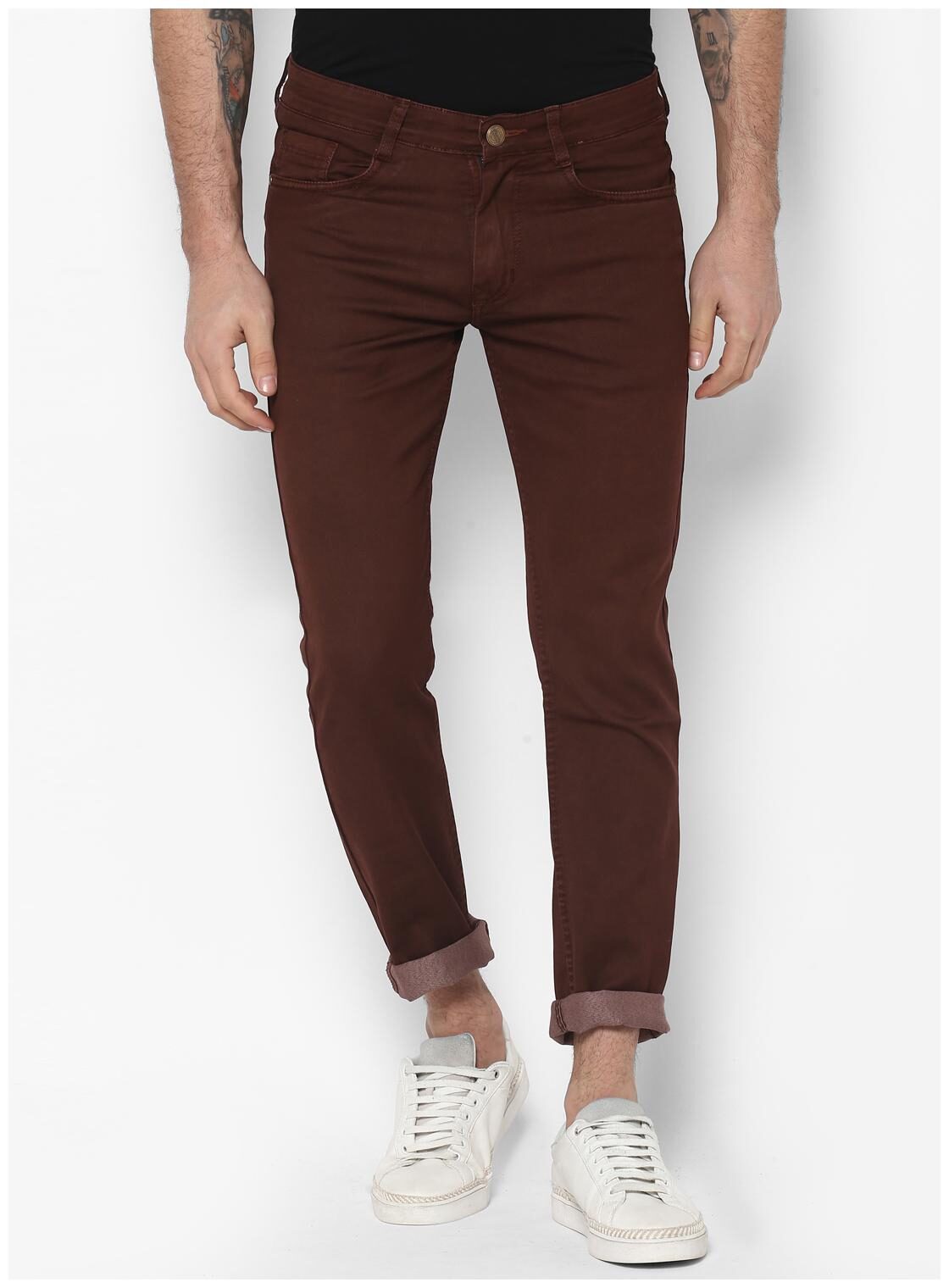 

Urbano Fashion Men Brown Slim Fit Jeans