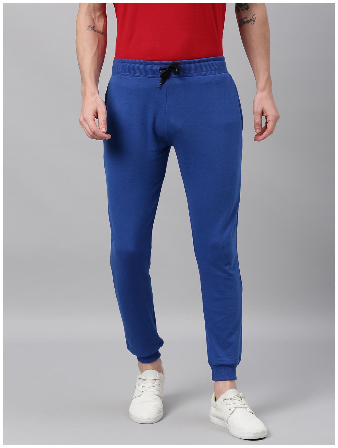 

Urbano Fashion Men Blue Solid Slim fit Joggers