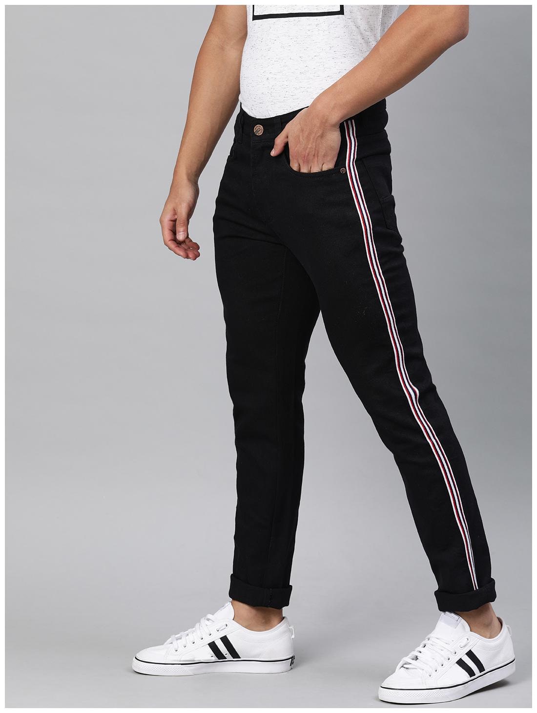 

Urbano Fashion Men Black Slim Fit Jeans