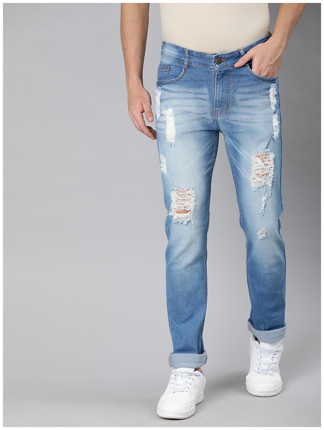 

Urbano Fashion Men Blue Slim Fit Jeans