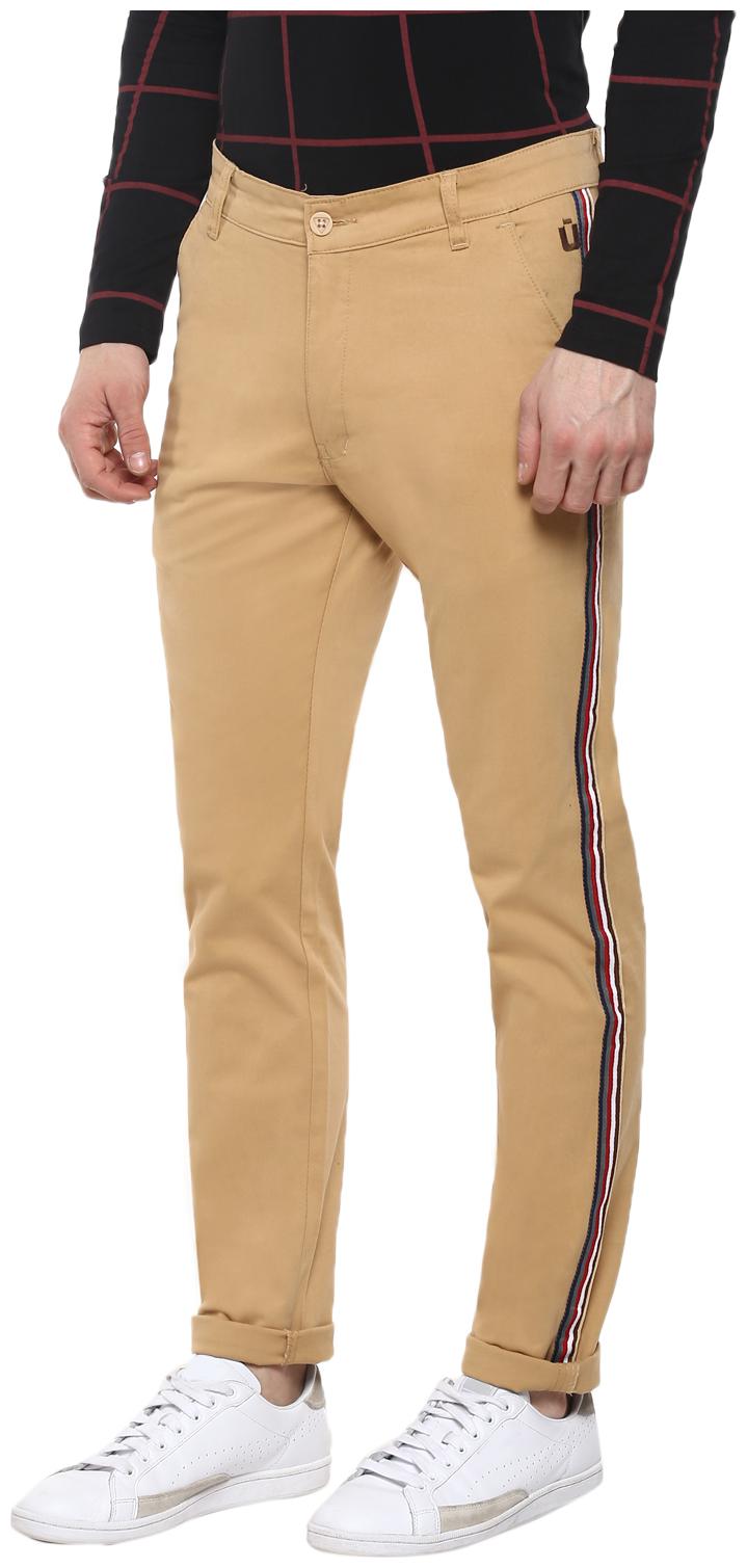 

Urbano Fashion Men Beige Solid Slim fit Chinos