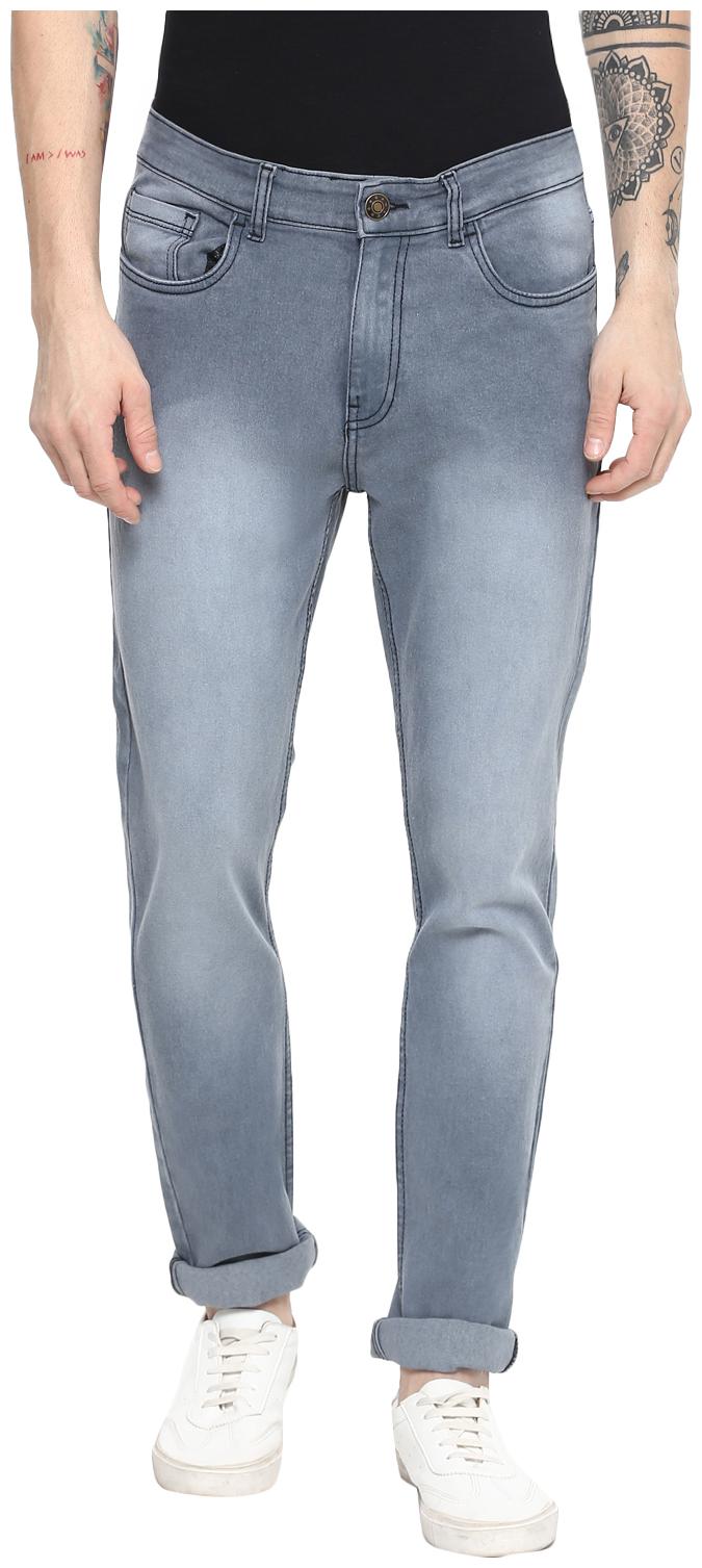 

Urbano Fashion Men Grey Slim Fit Jeans
