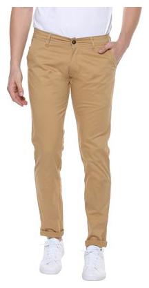 

Urbano Fashion Men Brown Solid Slim fit Chinos