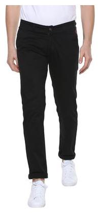 

Urbano Fashion Men Black Solid Slim fit Chinos