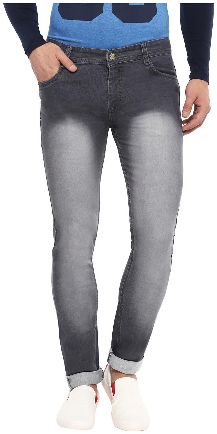 

Urbano Fashion Men Grey Slim Fit Jeans