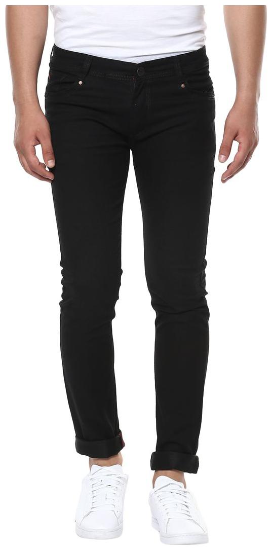 

Urbano Fashion Men Black Regular Fit Jeans