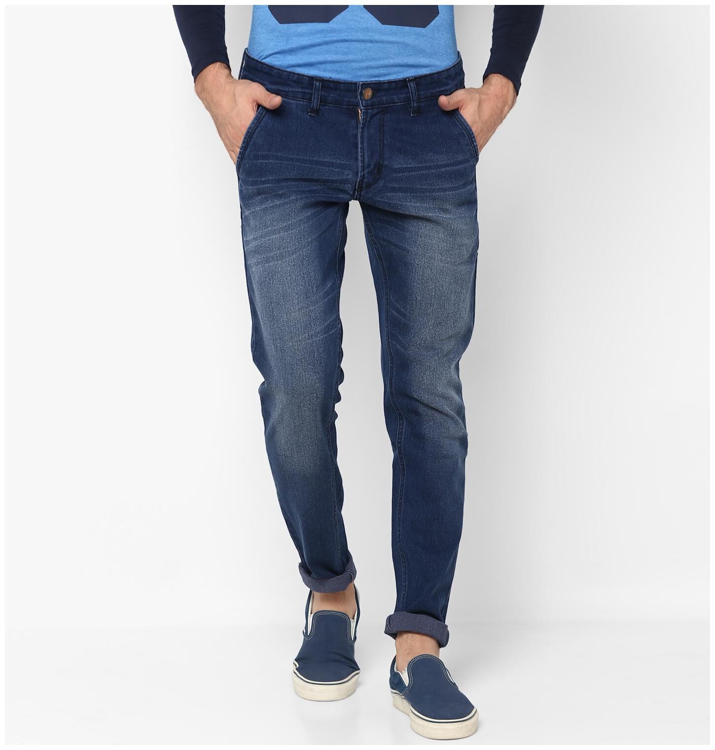 

Urbano Fashion Men Blue Slim Fit Jeans