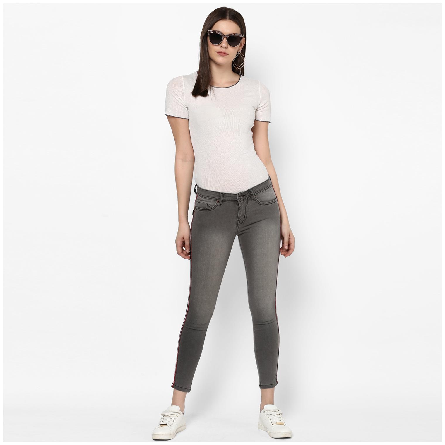 

Urbano Fashion Women Grey Skinny fit Jeans