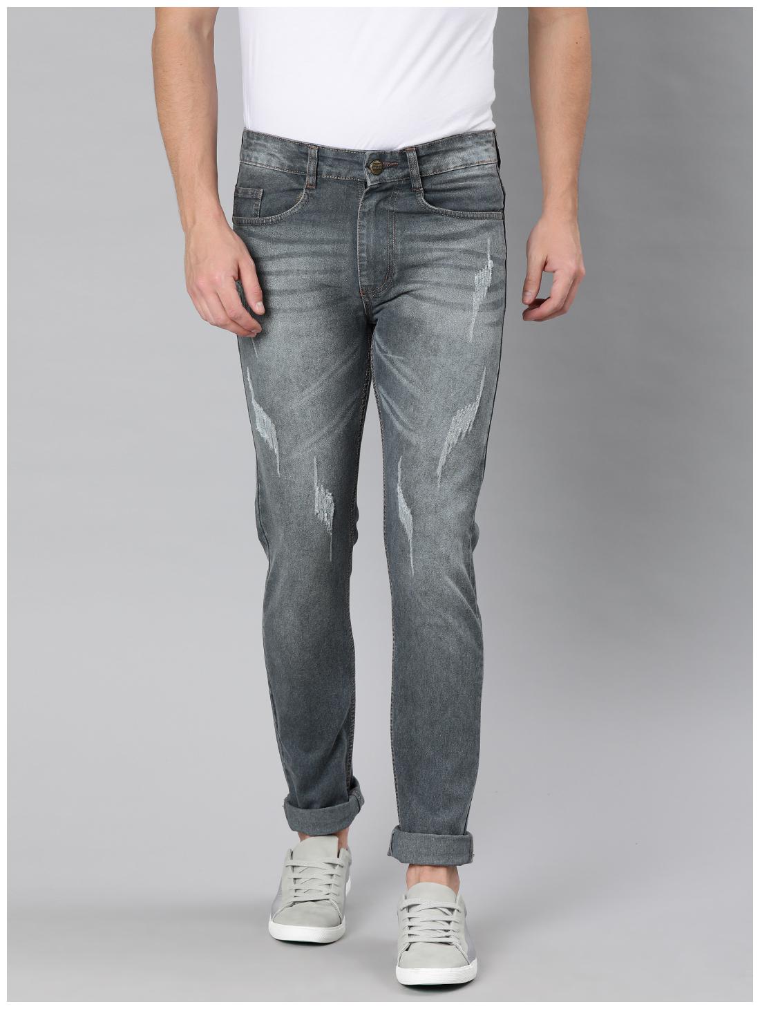 

Urbano Fashion Men Grey Slim Fit Jeans