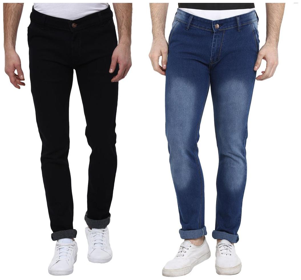 

Urbano Fashion Men Black Regular Fit Jeans