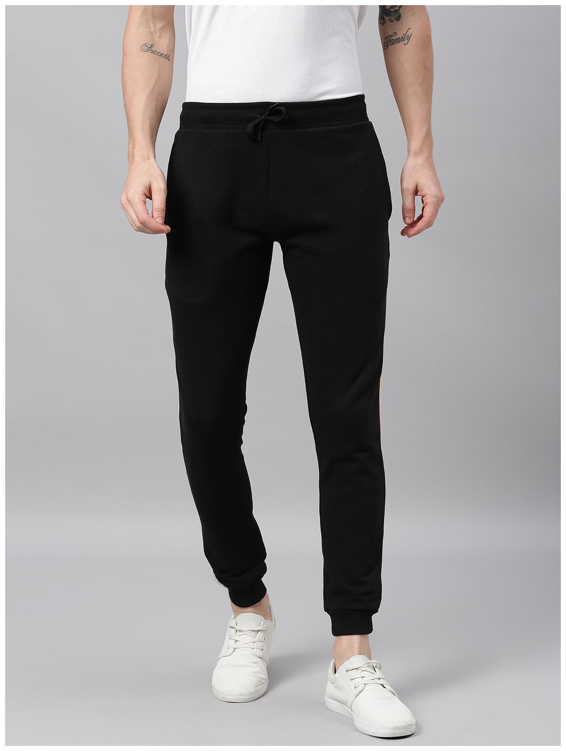 

Urbano Fashion Men Black Solid Slim fit Joggers