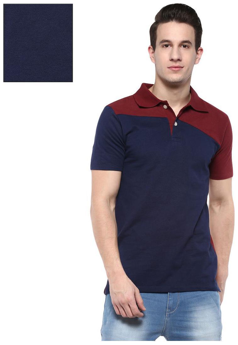 

Urbano Fashion Men Blue Slim fit Cotton Polo collar T-Shirt - Pack Of 1