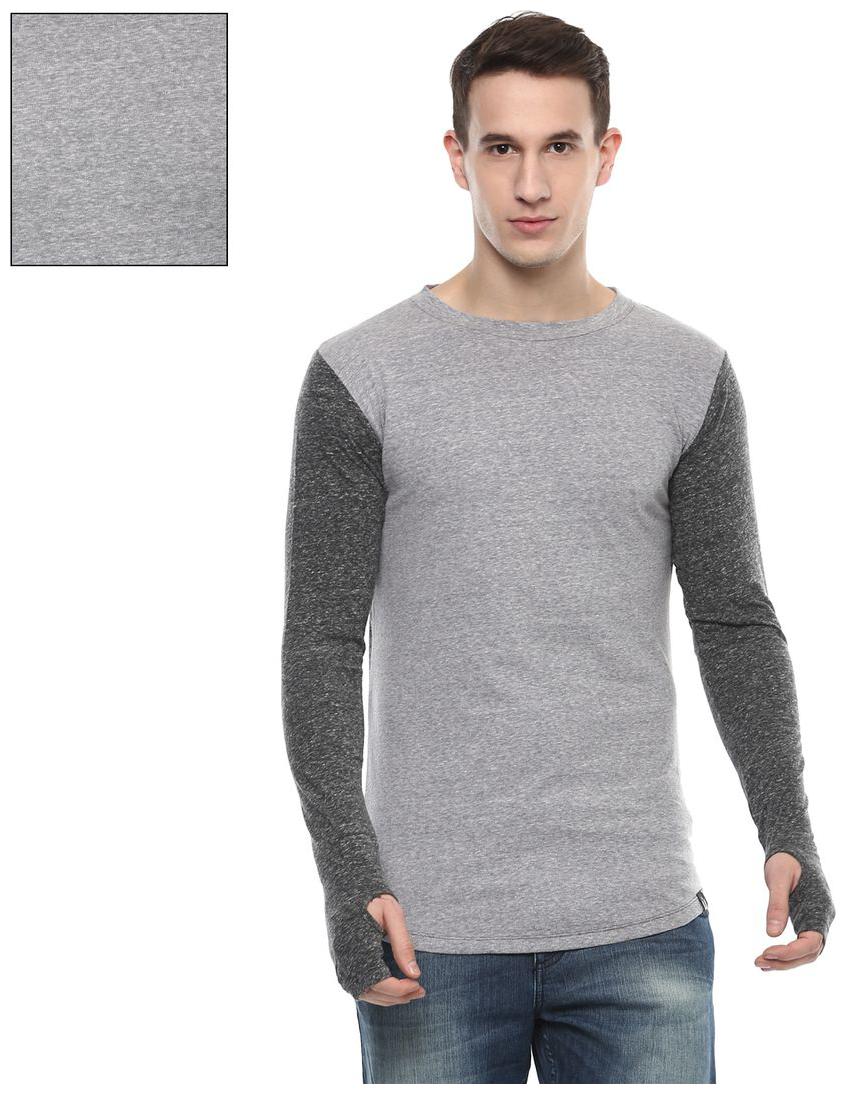 

Urbano Fashion Men Grey Slim fit Cotton Round neck T-Shirt - Pack Of 1