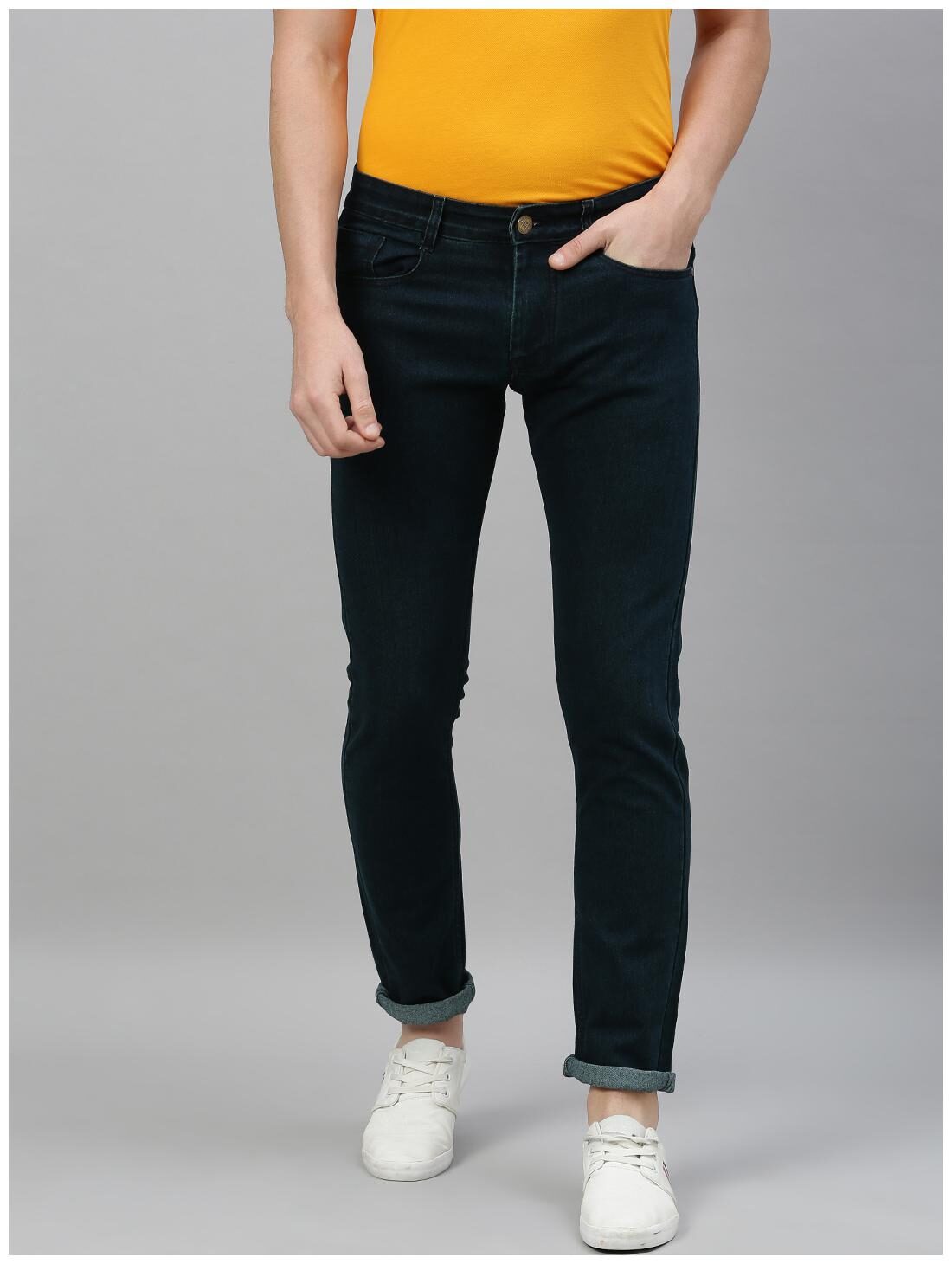 

Urbano Fashion Men Green Slim Fit Jeans