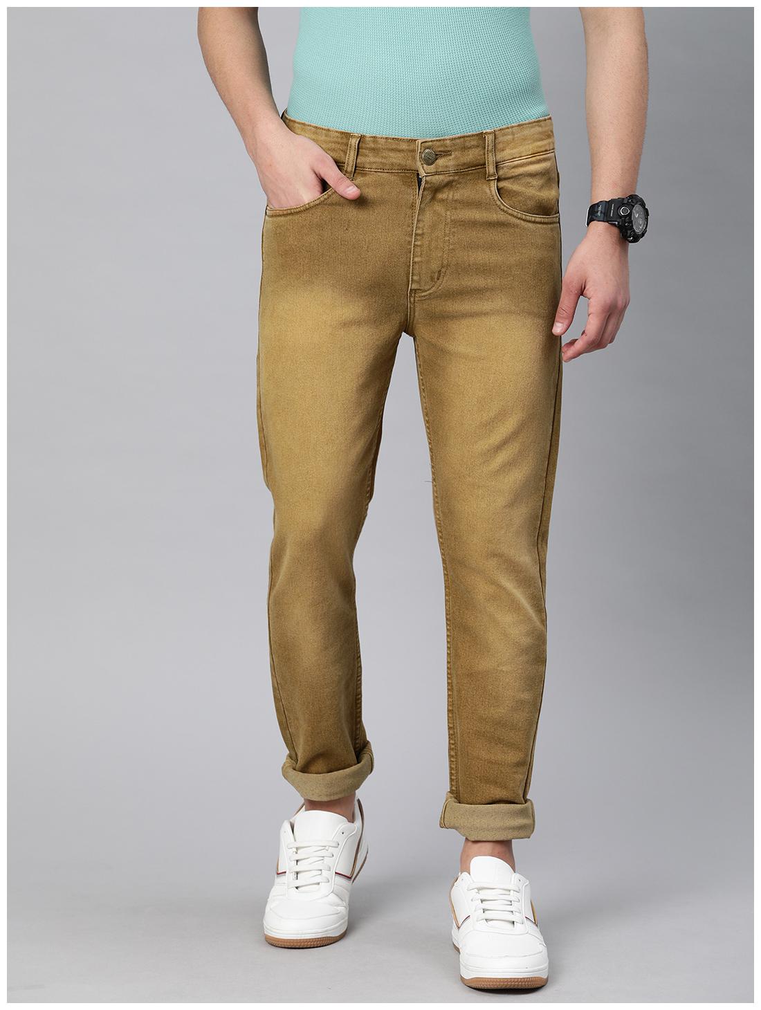 

Urbano Fashion Men Brown Slim Fit Jeans