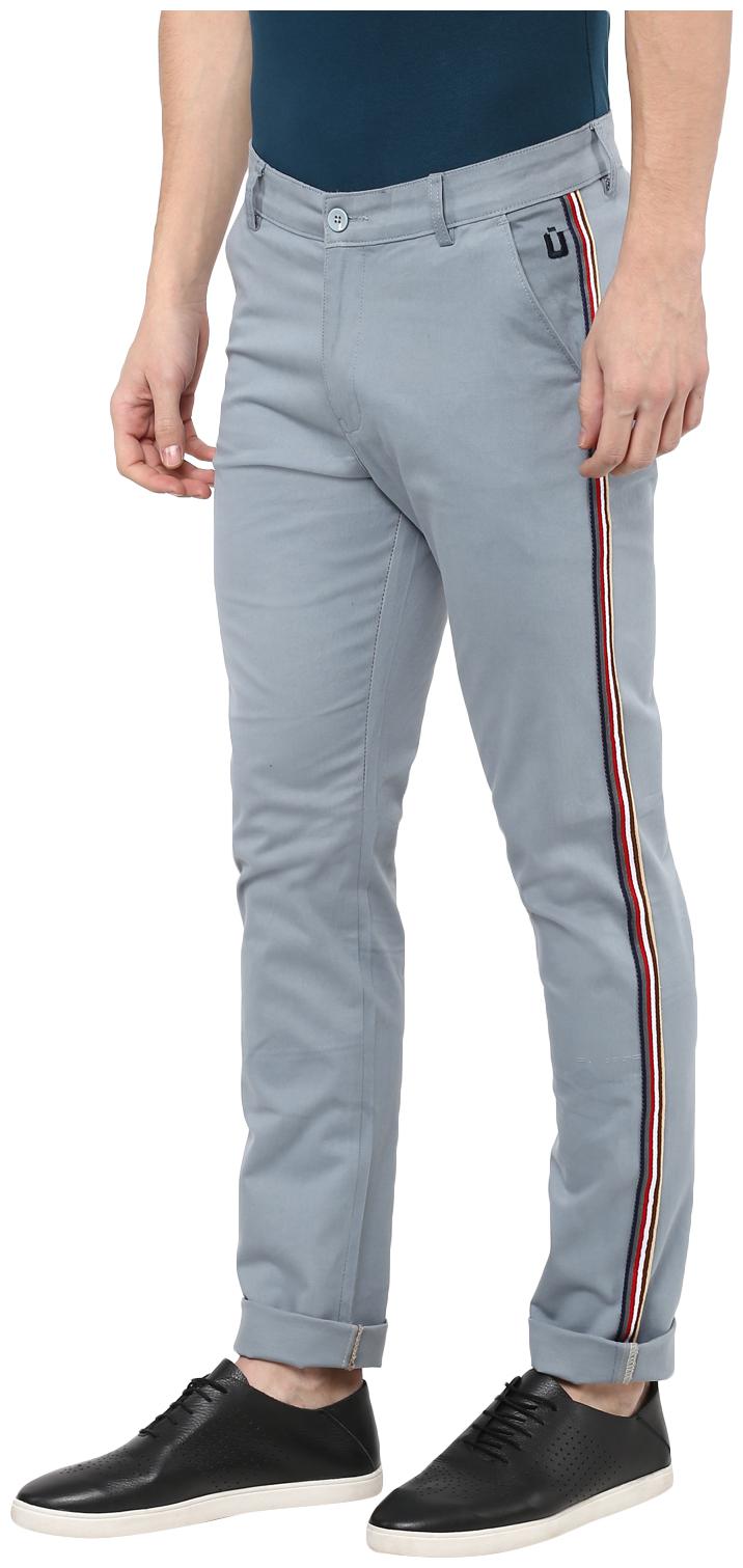 

Urbano Fashion Men Blue Solid Slim fit Chinos